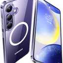 TORRAS Magnetic Crystal Clear for Samsung Galaxy S24 Plus Case [Snap to MagSafe] [12FT Mil-Grade Drop Tested] Non-Yellowing Slim Fit Protective for 2024 Samsung Galaxy S24 Plus Phone Case, Clear