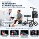 Knee Scooter for Adults for Foot Injuries, Foldable Adjustable Height