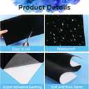 HTVRONT Black Self Adhesive Felt Sheet, 10 Pack Black Felt Sheets with Adhesive Backing, Great Stickiness & Soft Adhesive Felt Sheet for Drawers and Jewelry Box (8.3" x 11.8")