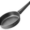 THE ROCK SOHO 8-Inch Non Stick Frying Pan  Nothing Sticks, Never Warps, Lasts Longer, Healthy Skillet with Heat-Resistant Handle, PFOA Free, Oven & Dishwasher Safe, Black