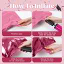 Pink Congrats Grad Balloons,16 Inch Congrats Grad Banner Balloons with 6pcs Pink and Silver Star Balloons with Ribbon for Graduate Party,Graduation Decorations Class of 2026