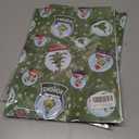 2 x Febbleshow Green Monster Christmas Wrapping Paper for Kids - Funny Holiday Gift Wrap with Snow Globes, Santa Hats & Christmas Trees - 4 Jumbo Sheets, 28" x 40" Each (32 sq. ft ttl), Easy to Store