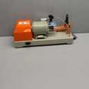 Hardware cutting machine,110V Hardware Cutting Machine for Cutting Metal Parts, Commercial Machine Cutting Machine, for hardware stores, hotels (orange).