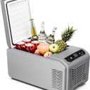 Antarctic Star Car Refrigerator, 12 Volt Car Fridge, 16 QT Portable Freezer Compressor Electric Cooler For Car, Control Panel with Lock, -4-68 12V DC & 100V AC for Car/RV/Camping/Travel