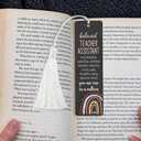 2 x Beloved Teacher Assistant Acrylic Bookmark with Rainbow Design and Appreciation Words, You are One in a Million Gift for Support Staff, 4.7x1.3 Inch, WCB23