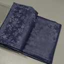 Smiry Round Table Cloth, Waterproof Heavy Duty Vinyl Tablecloths, Wipeable Washable Table Cover for Kitchen and Dining Room (Navy Blue, 70" Round)