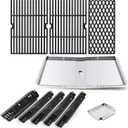 Grill Replacement Parts for Dyna-Glo DGH474CRP DGH483CRP DGH485CRP DGH474CRP-D, Drip Pan Grease Tray & Grill Grates & Heat Tents for Dyna Glo 5 Burner Grill Models