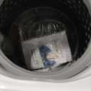 BLACK+DECKER 0.9 Cu. Ft. Portable Washer, 6.6 lb. Capacity Washing Machine for Homes & Apartments, 5 Wash Cycles, Quick Connect Sink Adapter and Drain Hose Included, Transparent Lid, BPWM09W, White