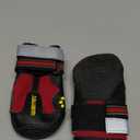 QUMY Dog Shoes for Large Dogs, Medium Dog Boots & Paw Protectors for Winter Snowy Day, Summer Hot Pavement, Waterproof in Rainy Weather, Outdoor Walking, Indoor Hardfloors Anti Slip Sole Red Size 4
