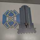 2025 Advent Calendar, Wooden Diehard Advent Calendar Dropped Nakatomi Plaza Tabletop Christmas Countdown Calendar Ornament for Kids Adults Home Decoration (Blue-A)