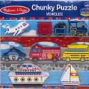 MELISSA & DOUG Vehicles Chunky Puzzle, 1 EA