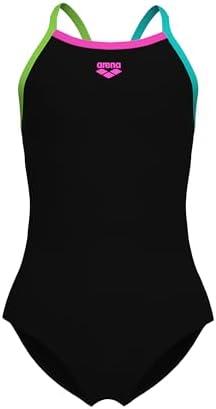 ARENA Feel Girls' Youth Light Drop Back Solid Swimsuit Waterfeel Fabric Comfortable One Piece Suit Pool or Beach 6