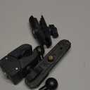 HYS Heavy-Duty Clamp Mount for Two-Way Radios - 360 Adjustable Aluminum Arm with Dual Ball Heads, HT & Shoulder Speaker Mic Belt Clip Holder - Universal Desktop/Pole Mount for Indoor/Outdoor Use