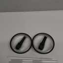 2 Pack 40 oz Tumbler Flip Straw Lid Replacement fit for HydroJug(Only), Spill Proof Splash Resistant Tumbler Lids,Reusable Leak Proof Tumbler Cover for Cup Accessories (Black)