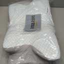 Cervical Neck Pillow for Pain Relief, Memory Foam Contour Orthopedic Pillow, Ergonomic Cooling Neck Support Pillow for Side Back Stomach Sleepers, Bed Pillow for Sleeping Comfort (Blue)