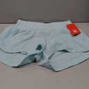 THE GYM PEOPLE Womens High Waisted Running Shorts Quick Dry Athletic Workout Shorts with Mesh Liner Zipper Pockets Light Blue M