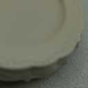 Smarty Had A Party Elegant Ivory Plastic Plates, Disposable Dinnerware Sets, 7.5" for Salad, Durable Party Plates for Weddings, Events, and All Occasions (40) Count) 