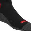 PUMA Boys' 8-pack Quarter Crew Socks, Everyday Wear for Kids, Extra Cushion & Arch Support (9-11, White/Light Heather/Black)