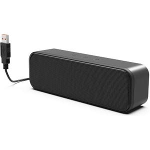 LIELONGREN [Newer] USB Computer Speaker for Desktop, Laptop Speaker, PC Speaker, Small Computer Sound bar with Hi-Quality Sound, Loud Control Volume, Rich Bass