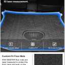 KIWI MASTER Cargo Mat for 2015-2018 Jeep Wrangler JK, OEM Replacement 82214404, Custom Fit All Weather Rear Cargo Liner, Heavy Duty TPE Tray Trunk Mat, Black
