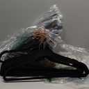 Amazon Basics Slim, Velvet, Non-Slip Sturdy Suit Clothes Hangers, Pack of 30, Black/Rose Gold