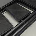 Step Ladder 5 Step Folding Portable Step Ladder with Anti-Slip Wide Pedal Aluminum Stepladder Lightweight Step Stool for Office Household Library 300lbs - Black