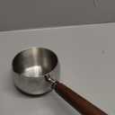 IMEEA Milk Butter Warmer Pot 17oz SUS304 Stainless Steel Sauce Pot with Wooden Handle for Heating Milk, Melting Butter, Warming Sauces