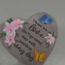 Jetec 6 Inch Memorial Garden Stone Sympathy Gift for Loss of Loved One Stepping Stones for Garden Decor Those We Love Don't Go Away Memorial Bereavement Condolence Gifts for Outdoors