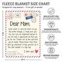 GEEMBI Gifts for Mom - Super Soft Fleece Throw Blanket for Couch Bed 60x80 in - Mother's Day Birthday Gifts for Women, Present for Mom Mama Mother-in-Law Stepmom from Daughter Son