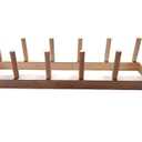 MAUMI Wooden Weight Plate Rack  Olympic Weight Plate Holder & Storage Stand  Bumper Plate Organizer  Horizontal Weight Tree for Home Gym  Weight Plate Storage Rack