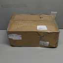 6 Pack Brushed Gold Door Knobs Interior, Pismo Doorknob with Square Rosette for Hall (Satin Brass)