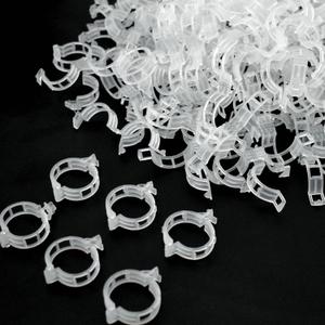 200 Pcs Plant Support Garden Clips, Tomato Clips, Crop Clips for Vine Vegetables, Fixing Tomato, Sweet Pepper, Eggplant, Makes Plants Grow Upright and Healthier (White)