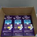 Poise Overnight Ultra Thin Incontinence & Postpartum Pads with Wings for Bladder Leaks, 8 Drop Extra Absorbent, Long Length, 60 Count (3 Packs of 20)