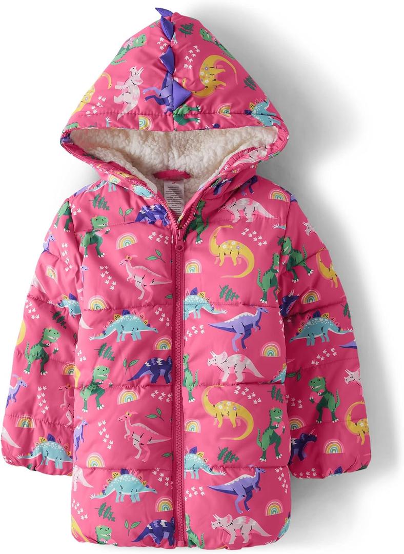 Gymboree girls And Toddler Puffer Jacket (Pink), Size 4T
