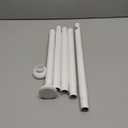 ENJOYBASICS Shower Curtain Rod 30 to 76 Inches, 1 Inch Stainless Steel Adjustable Spring Tension Rods No Drill for Bathroom, Closet, Window, Room Divider, Never Rust, Non Slip, White