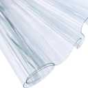 30x135cm Transparent PVC Vinyl, 0.4mm Neon Solid Color Waterproof Fabric Super Clear Mirrored Foil Roll for Making Handags Bows DIY Decor, Transparent