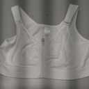 BRABIC Zip Front Closure Everyday Bra for Women Post Surgery Compression Support with Adjustable Straps Wirefree (White, M)