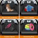 Alfheim Cargo Liner for Dog - Nonslip Waterproof Pet Dog Back Seat Cover - Durable Washable Boot Liner Mat Travel, Universal for Medium Small Car Truck SUV (Black)