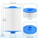PACETAP 1 1/2" SAE Thread Screw in Spa Hot Tub Filter Replacement 2 Pack Compatible with Pleatco PWW50P3, for Unicel 6CH-940, for Filbur FC-0359, for Waterways 817-0050, for Viking spa Filter