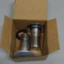 Universal Pop-Up Bathroom Sink Stopper, Stainless Steel Drain Strainer with Removable Filter Basket for 1.1"-2.36" Basin, Push-to-Bounce Core, Bathroom Sink Plug, Hair Catcher, 2 Pack (Abs+stainless-circular Netting)