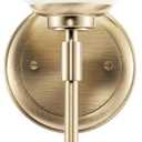 Kichler Benno 1-Light Wall Sconce, Modern Light with Opal Glass in Champagne Bronze, for Bathroom, Powder Room, Kitchen, Bedroom, or Hallway (13.75" x 5.25"), 55170CPZ