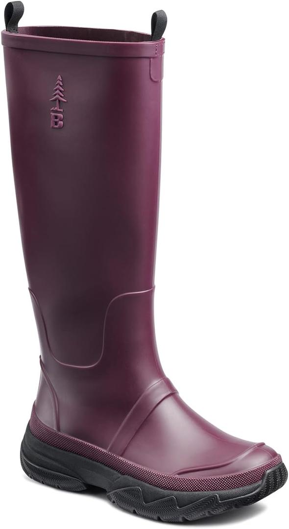 BASS OUTDOOR Women's Field Rainboot Ankle Boot (9, Fig)