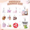 10PCS Dust Plug Charm Type C for Kindle E Reader Paper White 11th, Funny USB C Charms, Gift for Book Lover Readers Men Women Teachers Students, Accessories for E-Reader