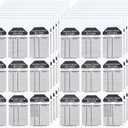 PH PandaHall Pack of 200 Adhesive Inspection Record Labels, 5"x3" Black Paper Inspection Tags Daily Inspection Safety Stickers for Ladder Maintenance Equipment Safety Record