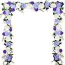 DearHouse Artificial Peony Flower Garland - 6ft Silk Peony Garland with White Purple Flowers for Wedding Party Table Decoration