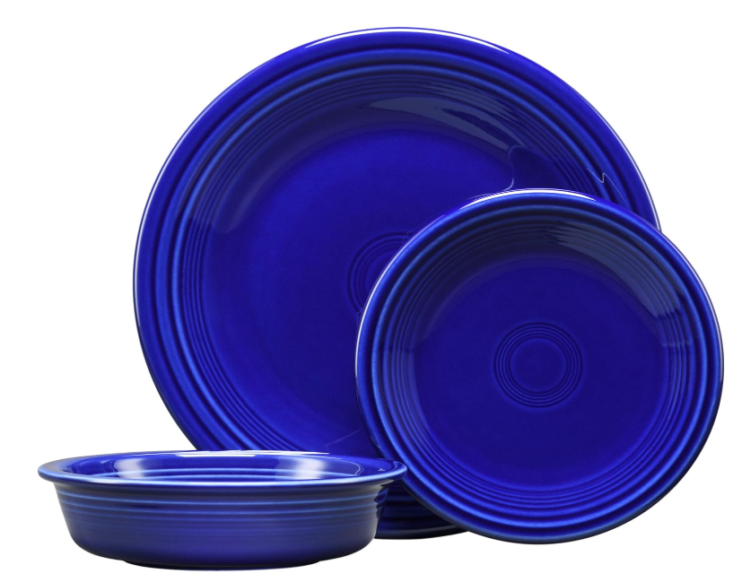 Fiesta, 3 PC Classic Set, 1 salad plate 7 1/4, 1 Dinner Plate 10 1/2, 1 Bowl 19 oz