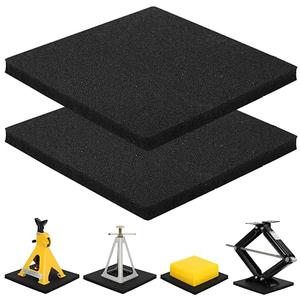 OULEME RV Leveling Block Flex Pads, 12” Rubber Jack Pads, Anti-Vibration & Anti-Slip Mats, for Camper Travel Trailer Jacks & Stands & Stabilizers on Uneven Surfaces, 2-Pack