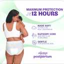 Always Discreet Postpartum and Adult Incontinence Underwear for Women, Large, Maximum Protection, 14 Count