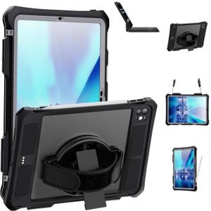 for iPad Pro 11-Inch (M4) 2024 Waterproof Case, Outdoor Sports IP68 Waterproof Shockproof Dustproof Built-in Screen Protector Rugged Case Compatible with Magic Keyboard iPad Pro 11-Inch (M4)
