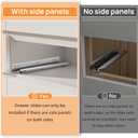14 Inch Soft Close Undermount (Bottom Mount) Drawer Slides, 1 Pair Heavy Duty Stainless Steel Slides, Full Extension 100lb Capacity for Vanity Cabinets, Home Office Desks (14 Inch)
